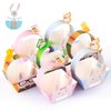 Naler 10 Pieces Mini Paper Easter Baskets DIY Bunny Baskets Gift Candy Treat Boxes with Handle for Easter Egg Hunt Party Supplies Easter Decorations