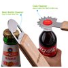 Carvefun Magnetic BBQ Grill Scraper Tool Beer Bottle Opener Works with Most Grills Griddle Or Oven Grates Bristle Free Grill Grate Cleaner Barbeque BBQ Grill Accessories Stainless Steel for Fridge