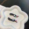 Halloween Hair Clips 5 Pcs Mini Knife Hair Clips Black Hair Accessories Punk Knife Clip Barrettes Black Halloween Hair Pins for Women Girls Cosplay Party Halloween Hair Decoration