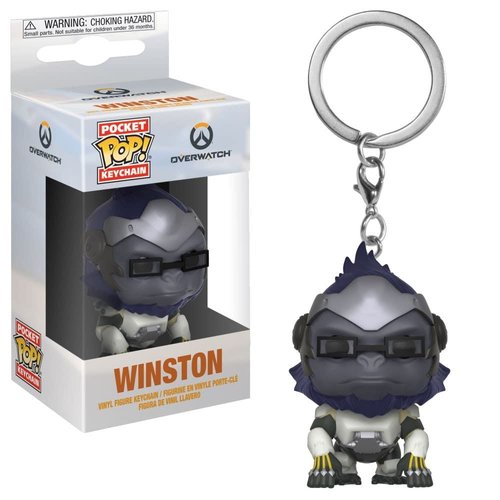 Funko Pop Keychain: Overwatch - Winston Collectible Figure, Multicolor