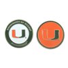 Miami Hurricanes Hat Clip with Double Sided Golf Ball Marker