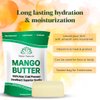 Mango Butter Raw Organic Unrefined Natural Pure Skin & Hair Moisturizer, Cold Pressed, Use with Shea in DIY Whipped Body Butter, Soap Making, Mango Seed Body Lotion, Lip Balm Hand Cream 16oz Block
