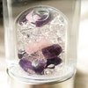 VitaJuwel ViA WELLNESS - Crystal Water Bottle with Amethyst, Rose Quartz & Clear Quartz