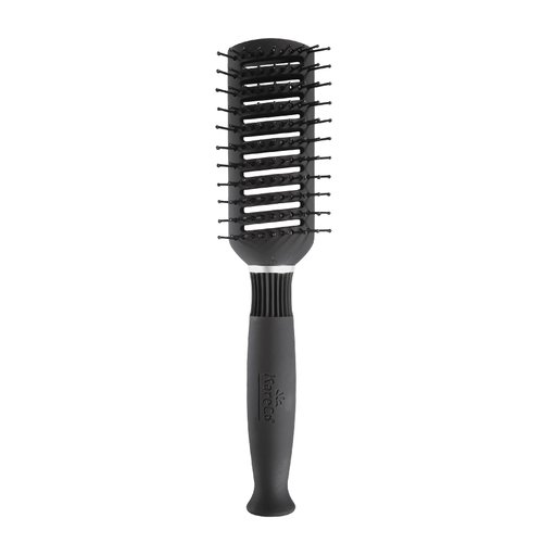 KareCo Tunnel Vent Hair Brush for Blow Drying, Detangling Hairbrush for Women | Vented Brush with Rubber Handle
