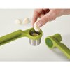 Joseph Joseph Helix Garlic Press Mincer Ergonomic Twist-Action Hand Juicer Stainless Steel, Green, One-Size