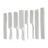 White salon professional barber carbon comb heat-resistant anti-static hair comb set of 8 hairdressers preferred…