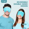 NEWGO Cooling Eye Mask Cold Gel Eye Mask for Eye Puffiness, Tired Eyes, Migraines, Stress, Itchy Eyes, Eye Lid Surgery, Eye Relief Mask for Sleeping, Skin Care, Eye Spa - Blue