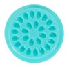 100 PCS Disposable Plastic Glue Pallet Pad for Eyelash Extensions Cyan Flower Shaped Lashes Gasket Adhesive Pigment Holder Base for Nail Art or Tattoo Ink