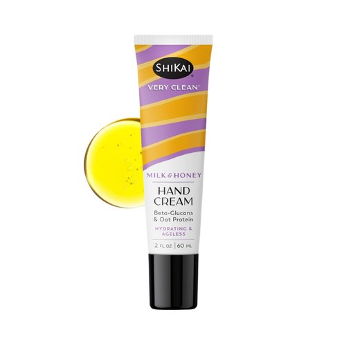 ShiKai Very Clean Hydrating Hand Cream (Milk & Honey, 2 oz) | Moisturizer Lotion for Dry Skin | For Nourished, Hydrated Hands