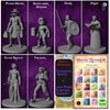 Newcombie Wildspire 58 Fantasy Miniatures Set Townsfolk Characters for DND Miniatures Bulk 28mm Dungeons and Dragons Miniatures | for DND Minis and D&D Miniatures I Character Sheets & Quests