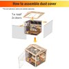 Rowood Miniature Dollhouse Accessories, Plastic Dust-Cover Roof for Super Creator(DWP02)