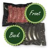 50 Pint 6" X 10" FoodVacBags Black & Clear Vacuum Sealer Storage Bags/Pouches, BPA Free, Perfect for Sous Vide and FoodSaver
