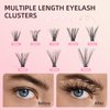 Lash Extension Kit, PITHER 280 PCS 40D Lash Clusters DIY Eyelash Extension Kit with Lash Bond and Seal Waterproof, Lash Remover for Lash Extensions Individual Lashes Kit Beginners 9-16mm