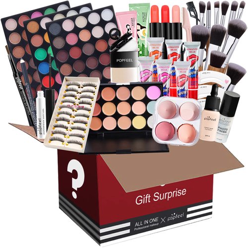 Joyeee Professional Makeup Kit for Women Full Kit, Makeup Set Cosmetic Make Up Kit with Makeup Bag Include Eyeshadow Palette Makeup Brushes Set Lipstick Lip Gloss Foundation Concealer 50pcs