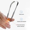 Yiwafu 2 Pack Tongue Scraper,Stainless Steel Tongue Cleaners,Tongue Scraper for Adults, Reduce Bad Breath and Fresh Breath(Silver)