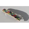Polyhedral Dice Wooden Tile Hair Barrette
