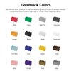 EverBlock 6" x 6" Half Size Plastic Modular Block Bulk Pack | Giant Building Blocks | Easy to Connect & Reuse | Indoor & Outdoor Use | Build Displays & Structures | Yellow