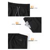Surenow Mens Running Shorts，Workout Running Shorts for Men，2-in-1 Stealth Shorts，7-Inch Gym Yoga Outdoor Sports Shorts (Black2, M)