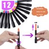 12 Color Glow in The Black Light Body Face Paint for Kids Adult, UV Black Light Glow Crayons Neon Fluorescent Face Painting Makeup Kit for Birthday Party Halloween Masquerade Glow Party Makeup