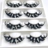 Mink Lashes with Glitter Rhinstones for Party Dramatic Diamond Decorative Gem Eyelashes(crystal)