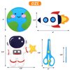 CiyvoLyeen Space Sewing Kit for Kids Solar System DIY Activity Kids Felt Craft Supplies for 7 8 9 10 11 12 Girls and Boys Educational Beginners Sewing Set of 11