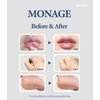 MONAGE Korea Vegan & Organic Lip Balm Butter Stick - 0.42 oz, 100% Natural Ingredients for Dry, Cracked Lips & Skin, Comfort