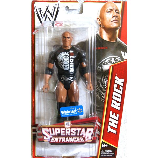 WWE, Exclusive 2013 Superstar Entrances The Rock Action Figure [Soldier T-Shirt]