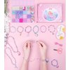 DUDUCOFU 900Pcs Mermaid Bracelet Making Kit for Girls Kids Charm DIY Beads for Jewelry Making, Friendship Bracelet Kit with Unicorn Ocean Pearl Shell Butterfly Beads for Bracelet Necklace Making