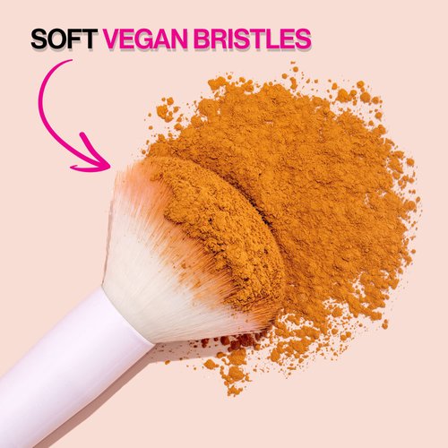 Wet n Wild Angled brush, Foundation Makeup Blending Brush, Ultra-Thin Precision, Ergonomic Handle