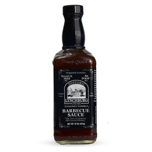 Historic Lynchburg Tennessee Whiskey Sweet and Mild Barbecue Sauce 86 Poof, Gluten Free, No MSG, Flavored with Jack Daniel Whiskey