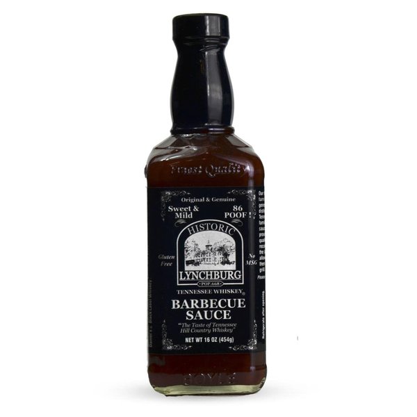 Historic Lynchburg Tennessee Whiskey Sweet and Mild Barbecue Sauce 86 Poof, Gluten Free, No MSG, Flavored with Jack Daniel Whiskey