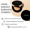 VINNE Korean Cushion Foundation, Lightweight Essence Makeup Natural and Dewy Finish, 12-Hour Lasting Effect, 0.42 Oz - #23 Natural Beige (Refill Not Included)