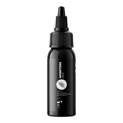Lining Black Tattoo Ink by Monsters Ink, a Dynamic Lining Black Tattoo Ink That Creates Crisp, Solid Lines (Lining Black, 1oz)