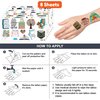 (96 PCS) Funny Reading Book Booklish Nerd Temporary Tattoos Birthday Themed Party Supplies Decorations Favors Cute Inspirational Stickers Tattoo Gifts for Kids Girls Boys Teachers Decor School Reward