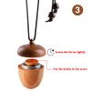 RoyAroma Wooden Acorn Essential Oil Car Diffuser Air Freshener Hang Decoration Brown