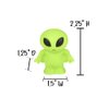 Alien Sensory Fidget Stretch Popper Backpack Clip Toys (Alien 2" Bath Toys),10 ct