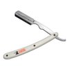 Classic Samurai Stainless Steel Professional Barber Straight Edge Razor (WHITE)