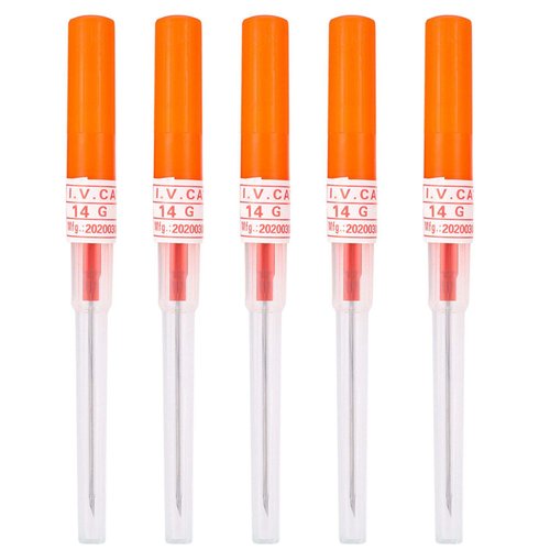 Piercing Needles,5PCS 14G IV Catheter Needles Kit Piercing for IV Start Kits,Ear Nose Piercing Needles Supply(14G)