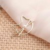 YienDoo Cat Hair Clips Kitty Hair Barrette Non-slip Clip Cute Cat Hairpins Gold Fashion Hollow Headpieces Geometric Metal Head Clip Bobby Pin Ponytail Holder Hair Accessories for Women Girls