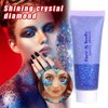 MAEPEOR Face Body Glitter Gel 14 Colors Mermaid Sequins Body Glitter Gel Chunky Holographic Glitter Liquid Body Makeup for Face Body Hair Nails (50ml, F04 Hot Pink)
