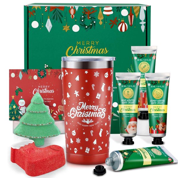 Christmas Gifts Set for Women - Ideas Relaxing Spa Gift Christmas Basket Gift Set for Women, Bath and Body Gift Set for Her, Mom, Wife, Girlfriend, Sister, Coworker, Teacher, Nurse