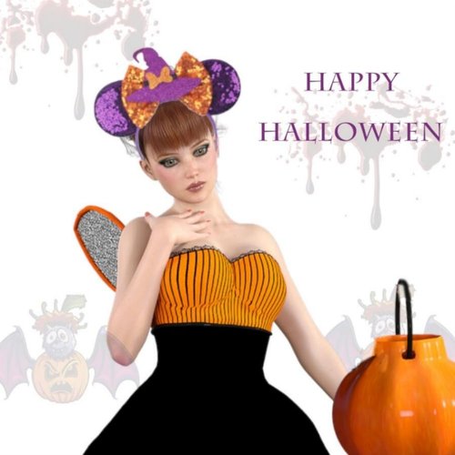 YOWOCAL Halloween Mouse Ear Headband for Women Girls, Purple Sequin Bow Witch Hat Hair Hoop,Headwear Hair Headdress for Halloween Party Decorations Costume Gift