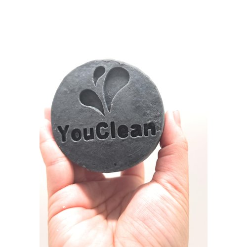 YouClean Silky Creamy Cold Processed Coconut Oil Soap - Handcrafted in California - 7.7 oz (Charcoal Coconut)