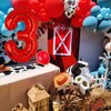 40 Inch 3 Red Number Balloons Mylar Foil Helium Digital Balloons Baby Shower 3st Birthday Party Decor Supplies…