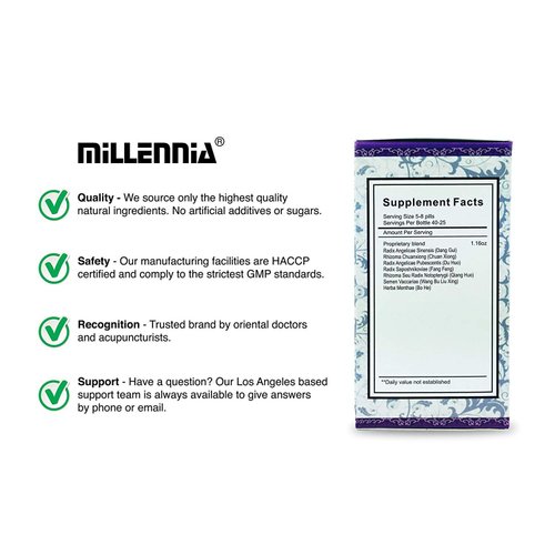 Millennia Herbal Supplement - Pian Tou Tong Wan - 1 Bottle