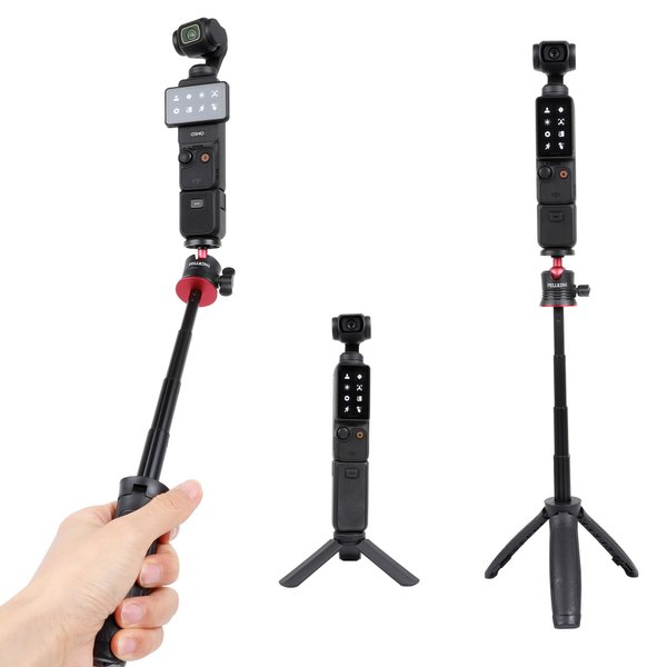 PellKing Tabletop Tripod and Selfie Stick Tripod Kit for DJI OSMO Pocket 3 2 Camera