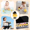 AILOVETECK Car Rubber Ducks with Duck Plug Holder, Dashboard Duck for Car Jeep Decoration, Car Ducks for Dashboard, Funny Car Dashboard Accessories Gift, Yellow Duck with Black Top Hat