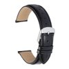 iStrap Leather Watch Band Alligator Grain Calfskin Replacement Strap Stainless Steel Buckle Bracelet for Men Women-18mm 19mm 20mm 21mm 22mm 24mm-Black Brown