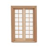 Dollhouse Accessories Miniature Windows 1: 12 Scale Furniture Window Frame Model 28 Panes Dollhouse Decoration Fiary Window DIY Mini House Ornaments (Wood)