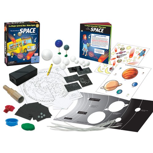 The Magic School Bus Rides Again: Secrets of Space By Horizon Group USA, Homeschool STEM Kits For Kids, Includes Hands-On Educational Manual, Star Chart, Constellation Cards, Solar Beads & More